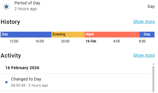 Period of day in Home Assistant